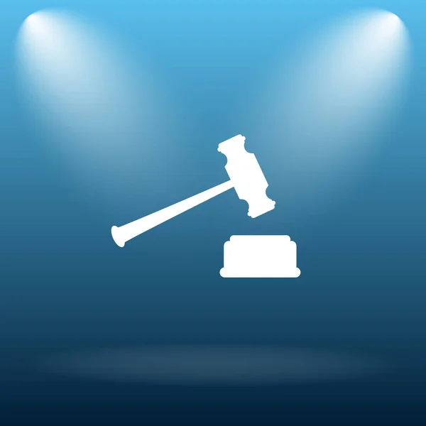 Bíró kalapács ikonra — Stock Fotó