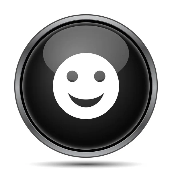 Smiley Symbol Internet Taste Auf Weißem Hintergrund — Stockfoto