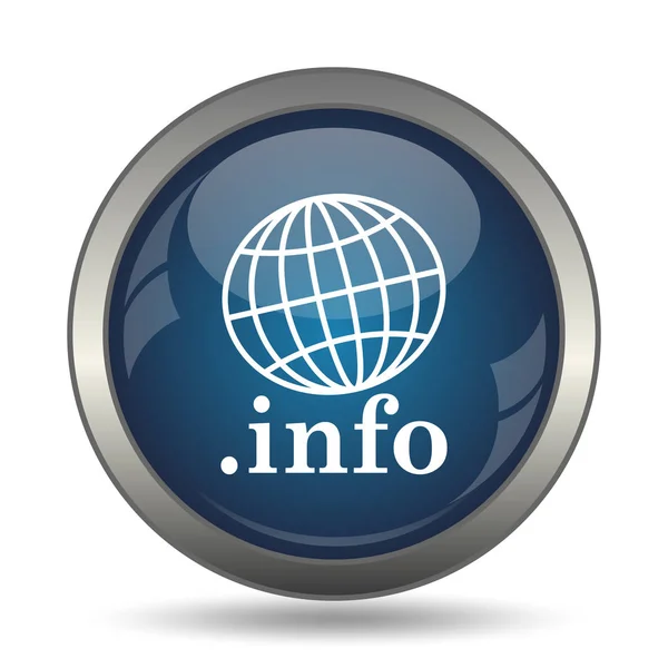 Info Icon Internet Button White Background — Stock Photo, Image