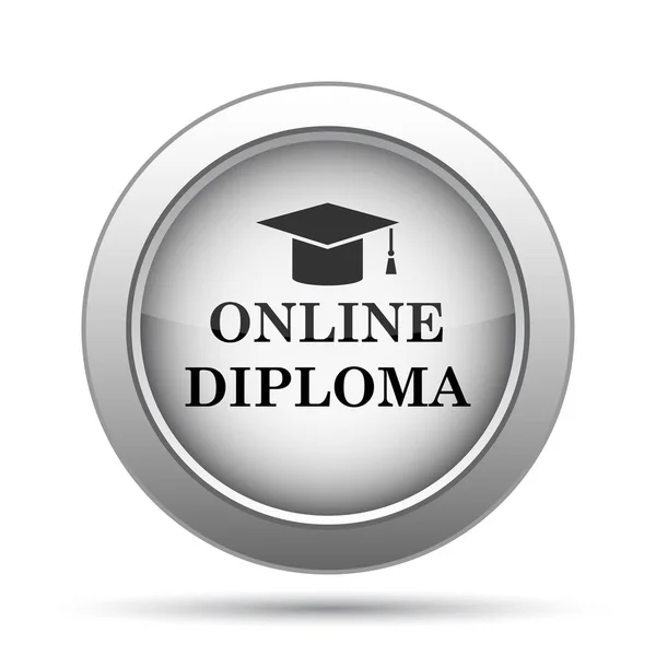 Online diploma simgesi — Stok fotoğraf