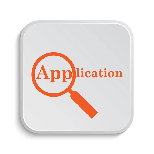 Application Icon Internet Button White Background — Stock Photo, Image