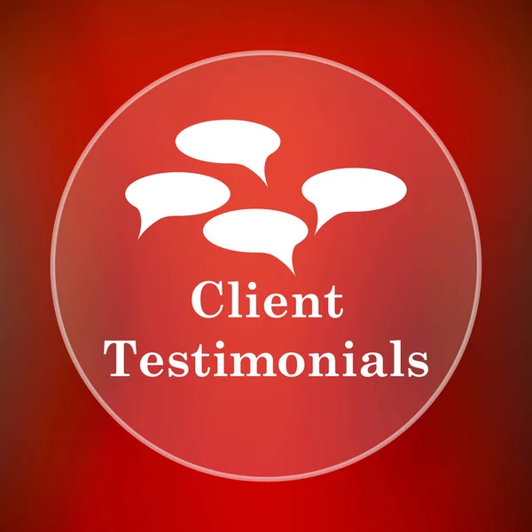 Testimonios de clientes icono — Foto de Stock