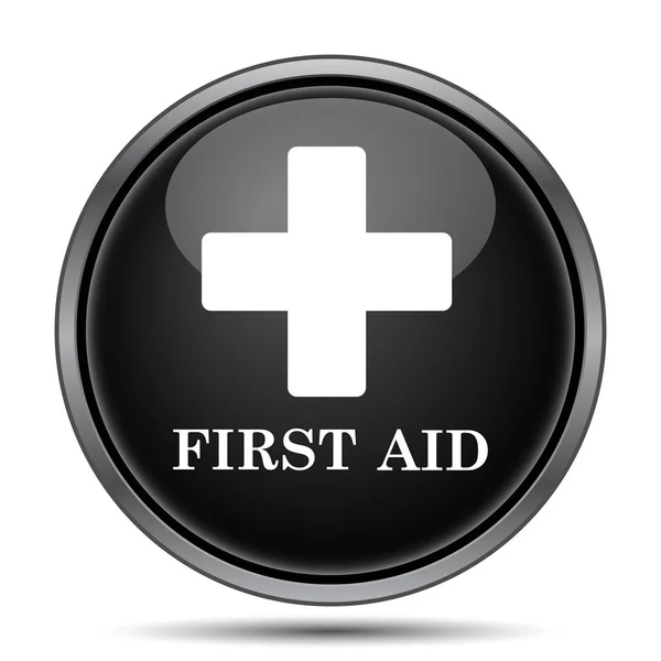 First Aid Icon Internet Button White Background — Stock Photo, Image