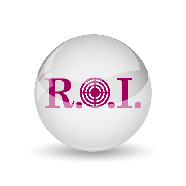 Roi Icon Internet Button White Background — Stock Photo, Image