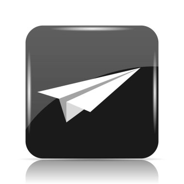 Kağıt Uçak simgesi. Beyaz arka plan üzerinde Internet düğmesi