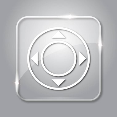 Oyun çubuğu simgesi. Gri arka plan şeffaf Internet düğmesini