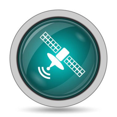 Anten simgesi, beyaz arka plan üzerinde Web sitesi düğmesini
