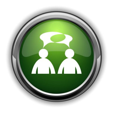 Yorum - kabarcıklar simgesi olan erkekler. Yorum - erkekler kabarcıklar Web sitesi düğmesini kullanarak beyaz arka plan