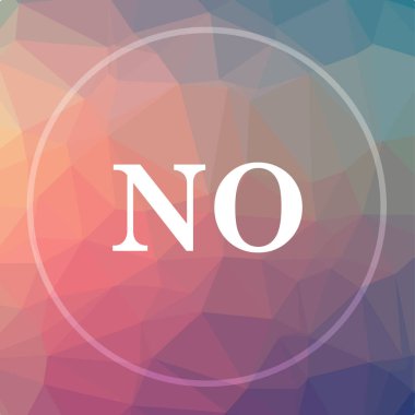 Herhangi bir simge. Düşük poli arka plan üzerinde hiçbir Web sitesi düğmesini