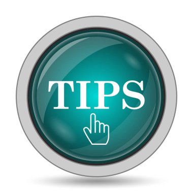 İpuçları kutsal kişilerin resmi, beyaz arka plan üzerinde Web sitesi düğmesini