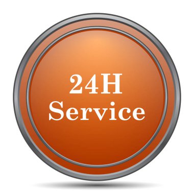 24 saat hizmet simgesi