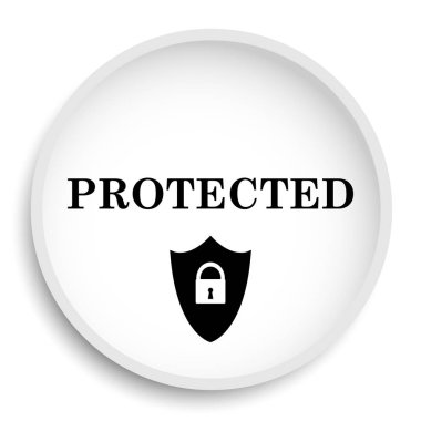 Korumalı kutsal kişilerin resmi web sitesi düğme beyaz arka plan üzerinde.