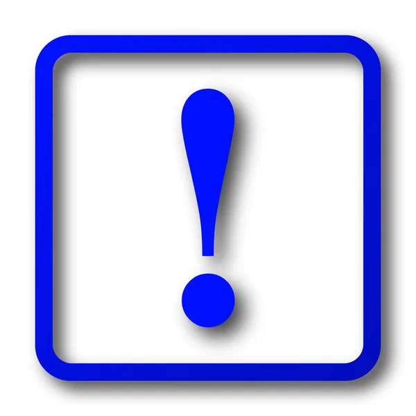 Attention Icon Attention Website Button White Background — Stock Photo, Image