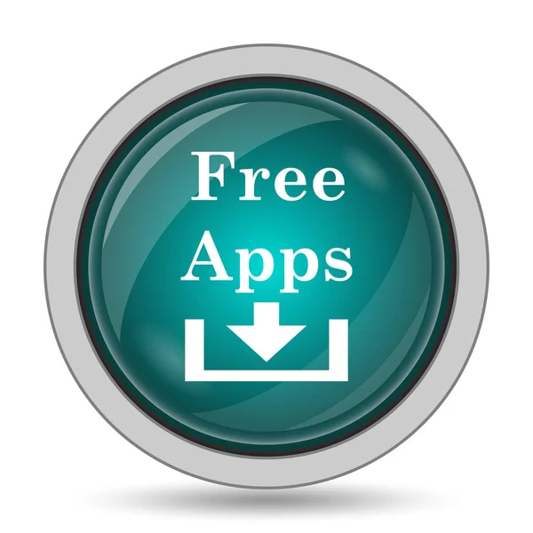 Free apps icon, website button on white background