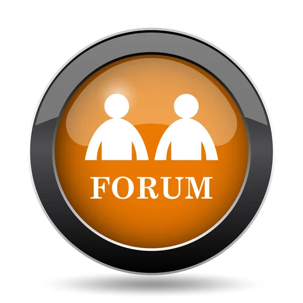 Forum icon. Forum website button on white background