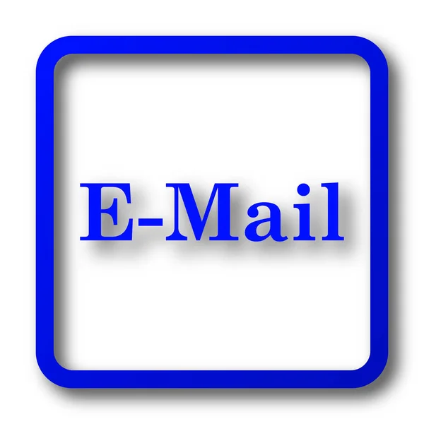 Ícone Mail Botão Site Mail Fundo Branco — Fotografia de Stock