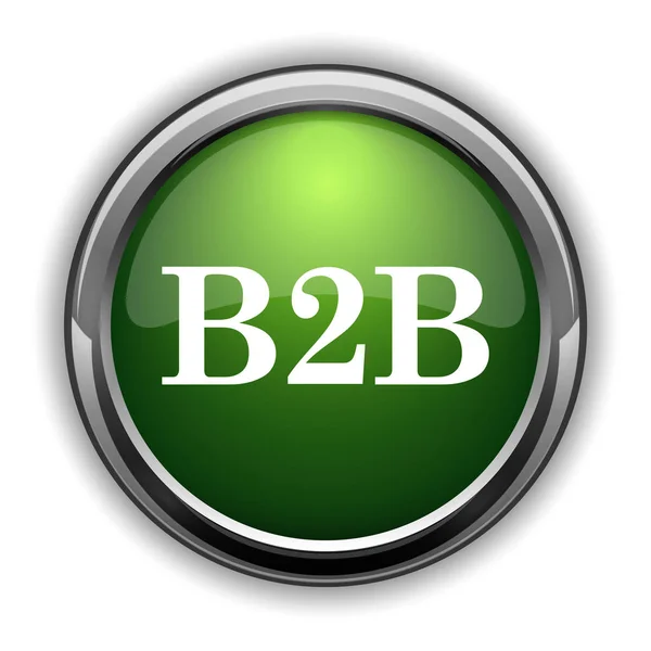 B2B Icon B2B Website Button White Background — Stock Photo, Image