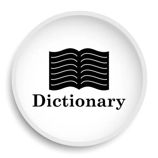 Dictionary Icon Dictionary Website Button White Background — Stock Photo, Image