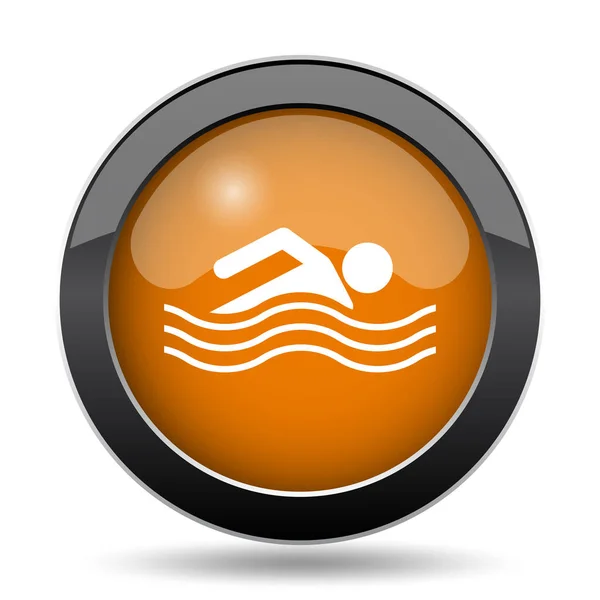 水のスポーツのアイコンです 白い背景の上の水スポーツ ウェブサイト ボタン — ストック写真