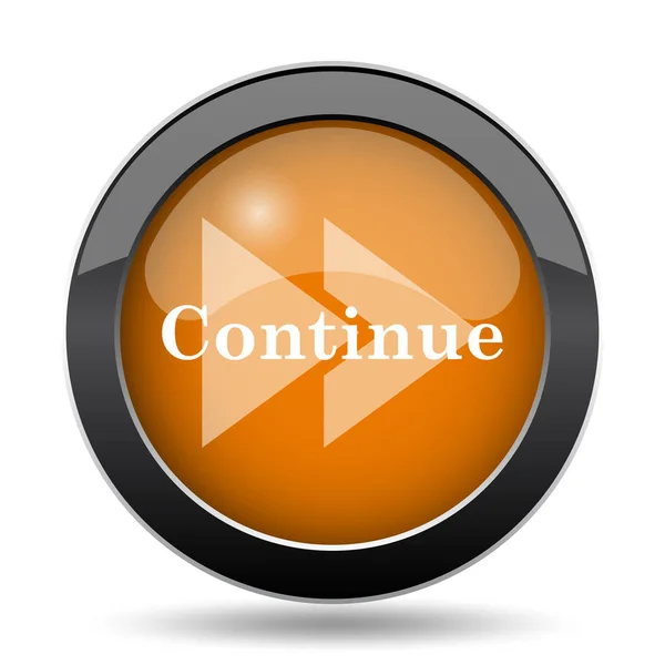 Continue Icon Continue Website Button White Background — Stock Photo, Image