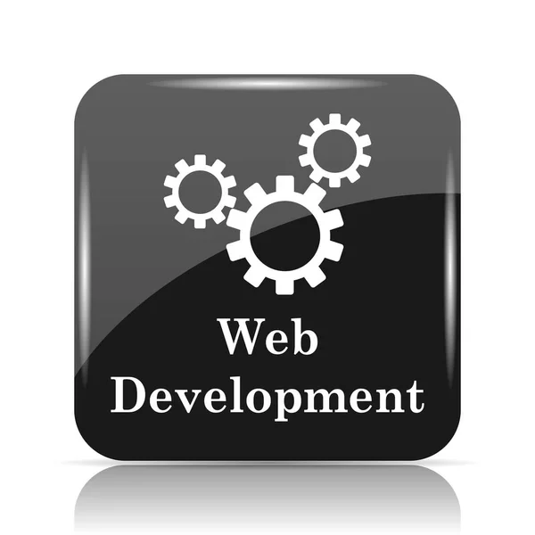 Icono Desarrollo Web Botón Internet Sobre Fondo Blanco — Foto de Stock