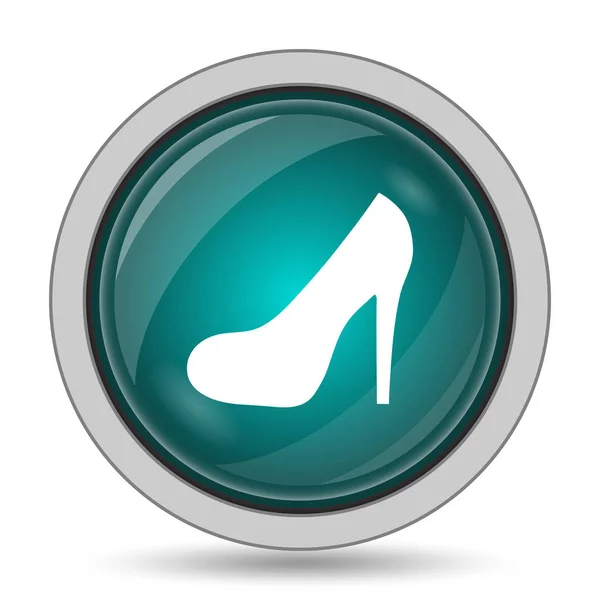 High Heel Symbol Website Taste Auf Weißem Hintergrund — Stockfoto