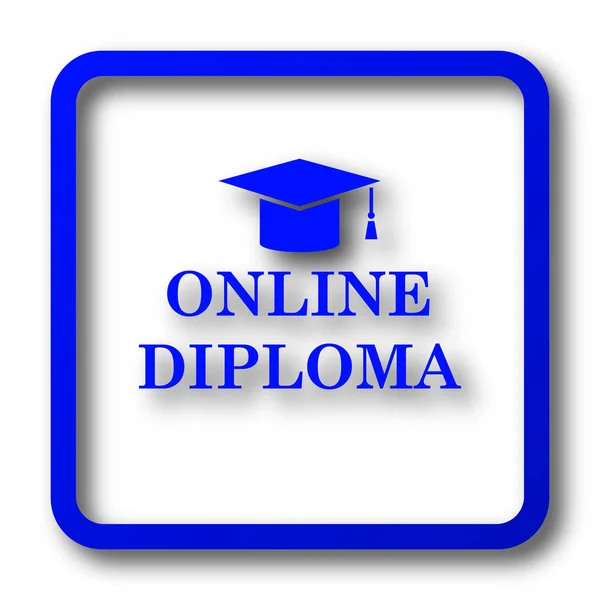 Online diploma ikon — Stock Fotó