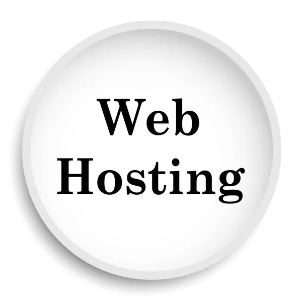 Icona Web Hosting Web Hosting Pulsante Del Sito Web Sfondo — Foto Stock