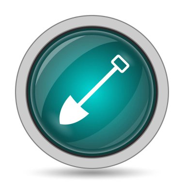 Kürek kutsal kişilerin resmi, beyaz arka plan üzerinde Web sitesi düğmesini