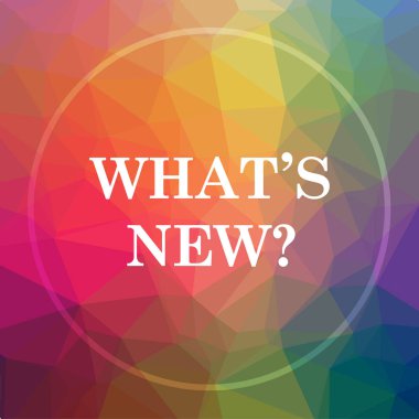 Whats yeni kutsal kişilerin resmi. Whats yeni Web sitesi düğmesinde düşük poli arka plan