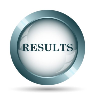 Sonuçları simgesi. Beyaz arka plan üzerinde Internet düğmesi.