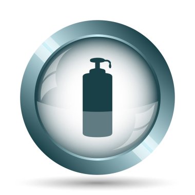 Sabun simgesi. Beyaz arka plan üzerinde Internet düğmesi.