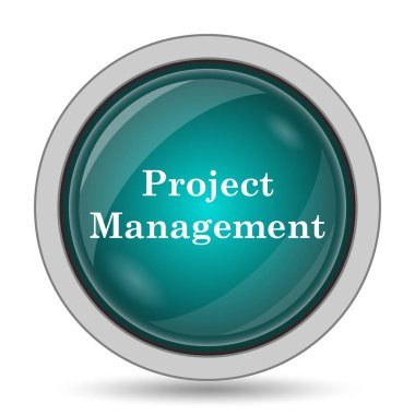 Proje Yönetimi simgesini, beyaz arka plan üzerinde Web sitesi düğmesini
