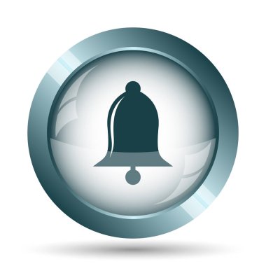 Zil simgesini. Beyaz arka plan üzerinde Internet düğmesi.