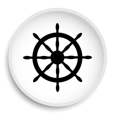 Deniz tekerlek kutsal kişilerin resmi web sitesi düğme beyaz arka plan üzerinde.