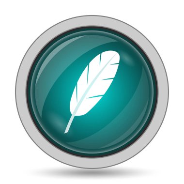 Tüy kutsal kişilerin resmi, beyaz arka plan üzerinde Web sitesi düğmesini