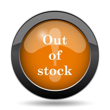 Hisse senedi simgesi dışında. Beyaz arka plan üzerinde hisse senedi Web sitesi düğmesini dışına