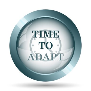 Simge uyum için zaman. Beyaz arka plan üzerinde Internet düğmesi.