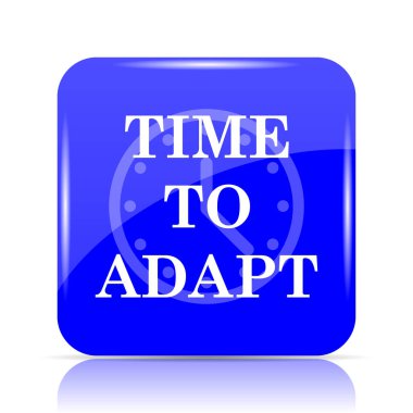 Mavi kutsal kişilerin resmi web sitesi düğme beyaz arka plan üzerinde uyum için zaman