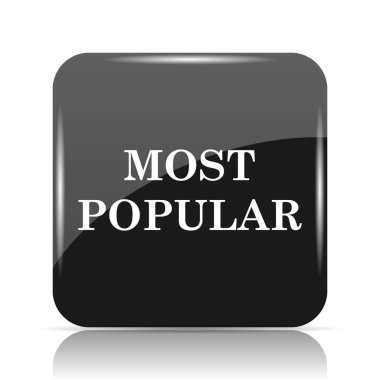 En popüler simgesi. Beyaz arka plan üzerinde Internet düğmesi