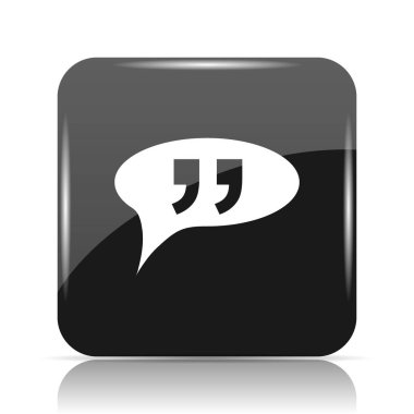 Çift tırnak simgesi. Beyaz arka plan üzerinde Internet düğmesi