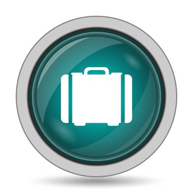 Bavul kutsal kişilerin resmi, beyaz arka plan üzerinde Web sitesi düğmesini