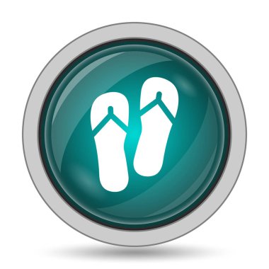 Terlik kutsal kişilerin resmi, beyaz arka plan üzerinde Web sitesi düğmesini