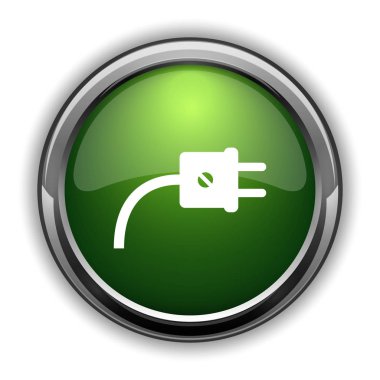 Tak simgesi. Beyaz arka plan üzerinde Web sitesi düğmesini takın