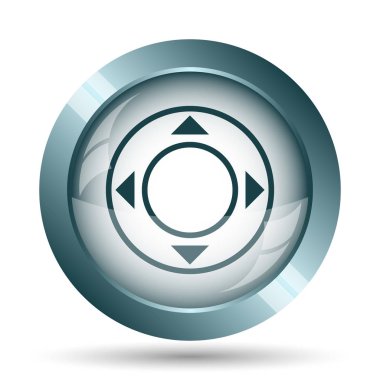 Oyun çubuğu simgesi. Beyaz arka plan üzerinde Internet düğmesi.