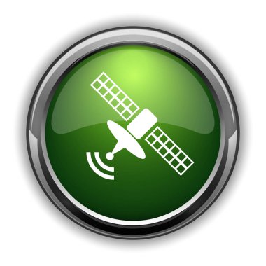 Anten simgesi. Beyaz arka plan üzerinde anten Web sitesi düğmesini