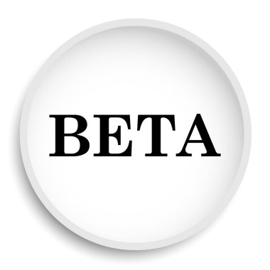 Beyaz arka plan üzerinde Beta kutsal kişilerin resmi web sitesi düğme.