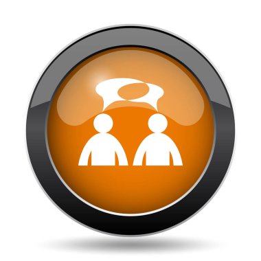 Yorum - kabarcıklar simgesi olan erkekler. Yorum - erkekler kabarcıklar Web sitesi düğmesini kullanarak beyaz arka plan