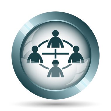 İletişim simgesi. Beyaz arka plan üzerinde Internet düğmesi.