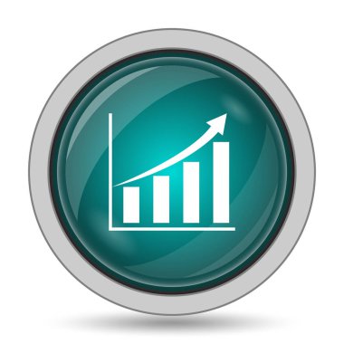 Grafik simgesini, beyaz arka plan üzerinde Web sitesi düğmesini